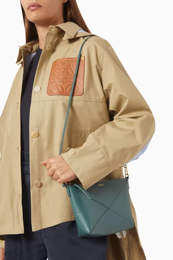 Puzzle Fold Pouch Bag in Nappa Calfskin