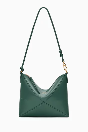 Puzzle Fold Pouch Bag in Nappa Calfskin