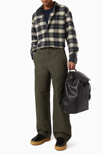 Check Overshirt in Cotton