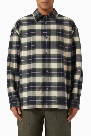 Check Overshirt in Cotton