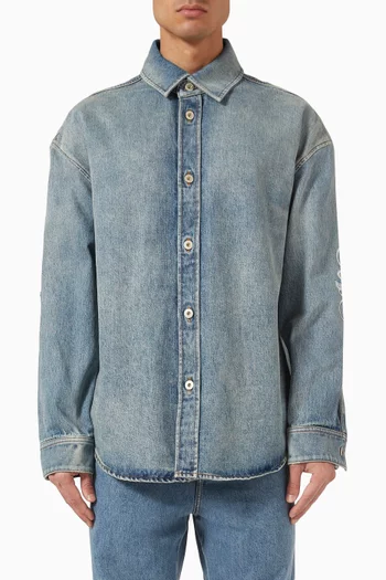 Anagram Overshirt in Denim