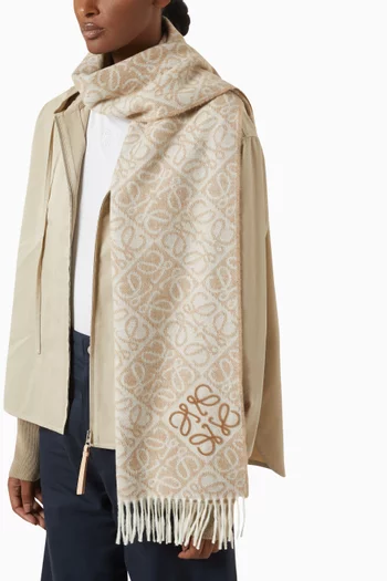 Anagram Scarf in Wool-cashmere