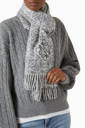 Anagram Scarf in Wool-cashmere