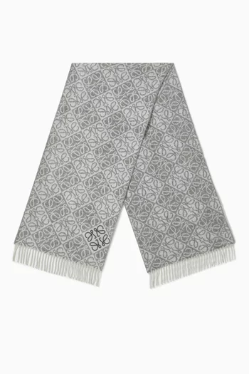 Anagram Scarf in Wool-cashmere