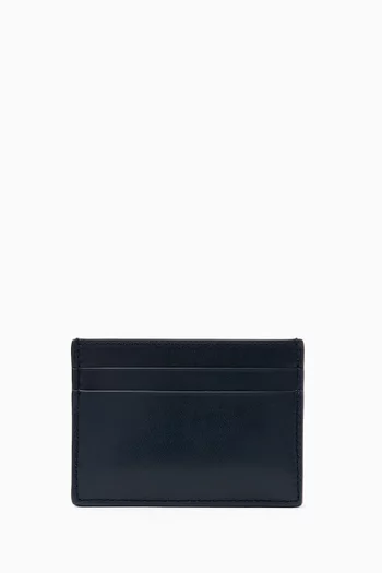 Puffer Anagram Card Holder in Shiny Nappa Calfskin