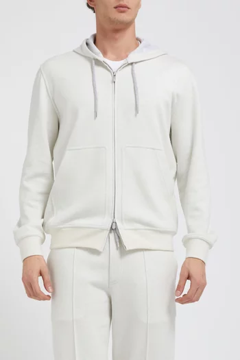 سويت شيرت بنمط كارديغان يغلق بسحّاب