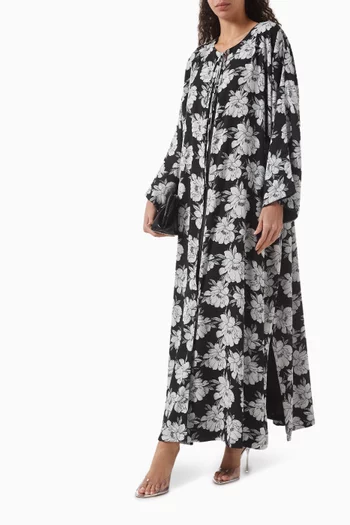 Printed Abaya in Chiffon