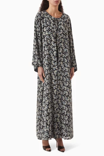 Printed Abaya in Chiffon
