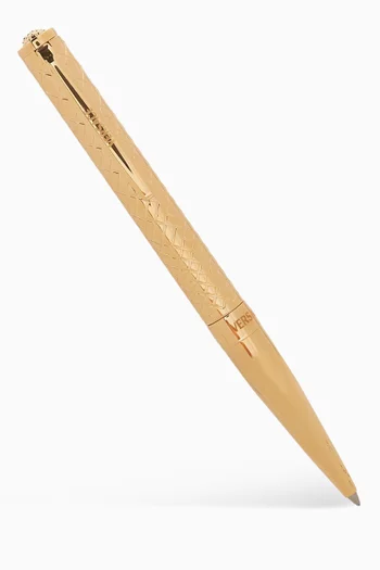 Logo-engraved Rollerball Pen in Stainless Steel