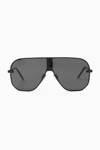 4GEM Oversized Sunglasses in Metal