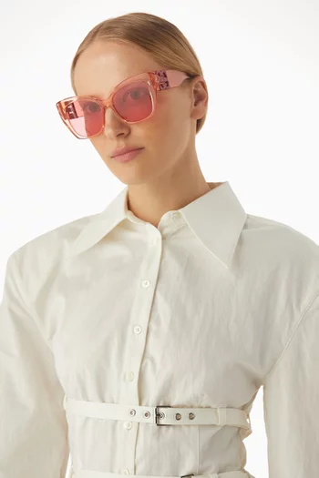 4G Cat-eye Sunglasses in Acetate