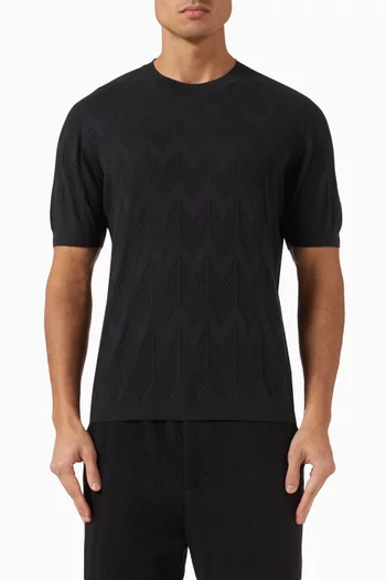 Chevron T-shirt in Knit