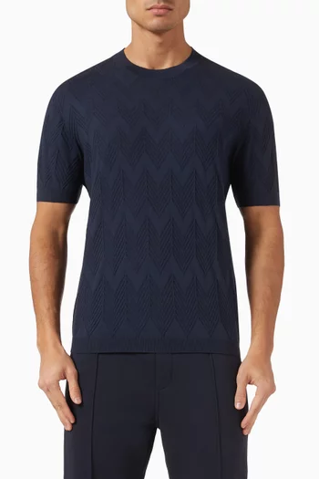 Chevron T-shirt in Knit
