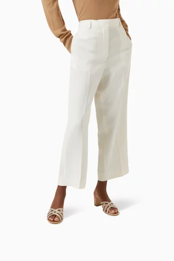 حذاء سمارا مفتوح ومرصع بكريستال بكعب 50 مم ستان