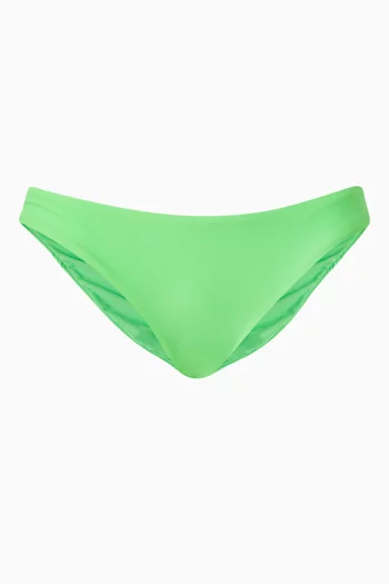 Basic Ruched Full Bikini Briefs