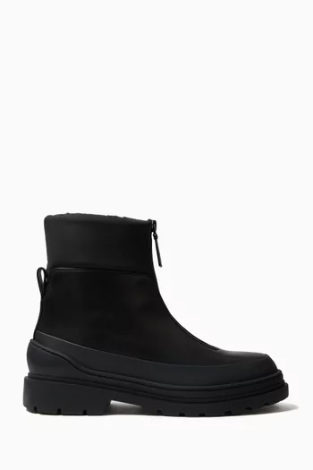 Shearling Ankle Boots in Nylon