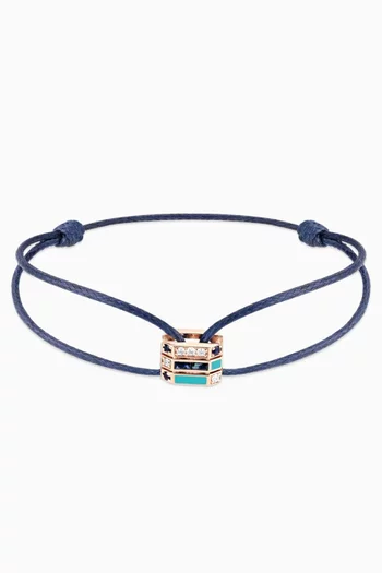 Ménage à Trois Sapphire Thread Bracelet in 18kt Rose Gold