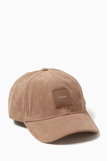 Logo Patch Cap in Corduroy