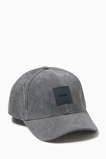 Logo Patch Cap in Corduroy