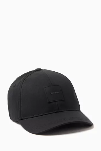 Tonal Patch Baseball Cap in Cotton