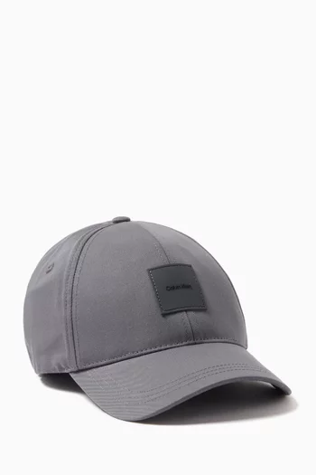 Tonal Patch Baseball Cap in Cotton