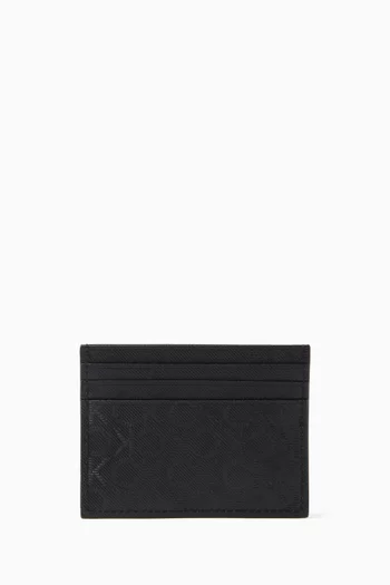 Monogram Card Holder in Leather