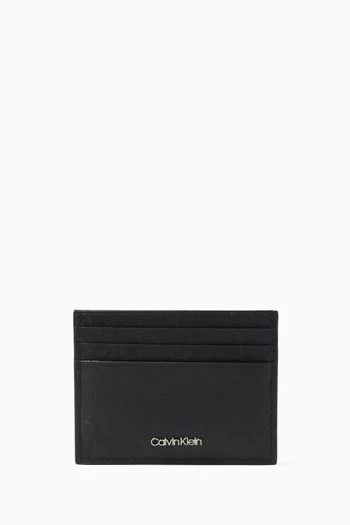 Monogram Card Holder in Leather