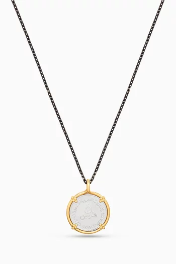 Sak Gafla 5 Fils Pendant Necklace in 18kt Gold