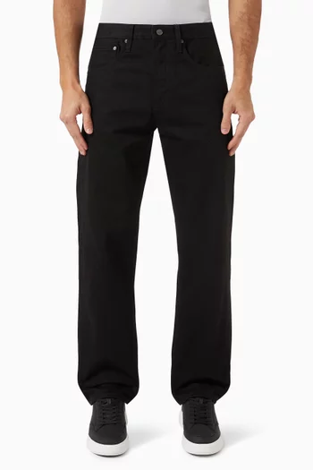 Relaxed Straight Jeans in Denim