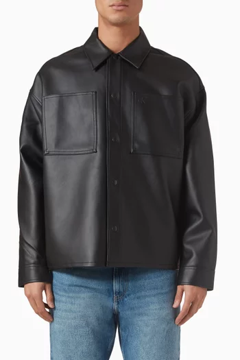 Shirt in Faux Leather