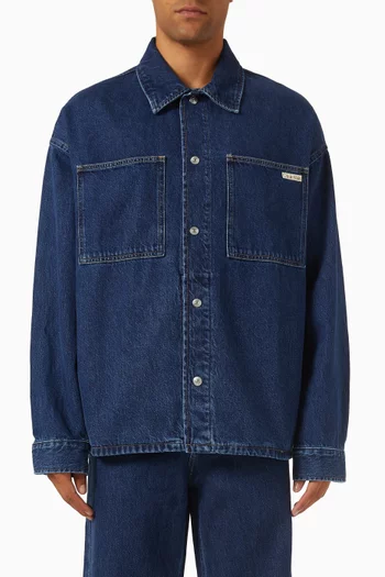 Relaxed-fit Shirt Jacket in Denim