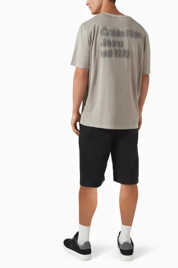 Washed T-shirt in Cotton