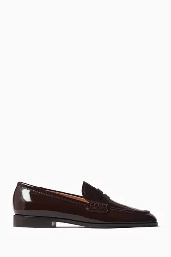 Georgie Nuit Loafers in Patent Leather