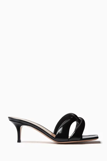 Amour 55 Mules in Patent Leather