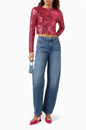 Cluster Sequin-embellished Cardigan