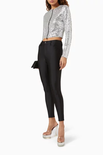 Cluster Sequin-embellished Cardigan