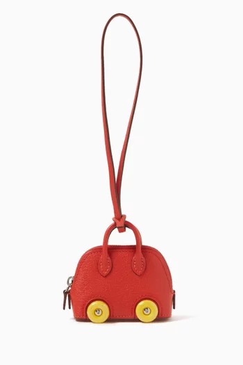 Unused Bolide Charm with Wheels in Chevre Leather