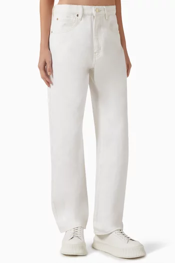 بنطال جينز بخصر منخفض وقصة واسعة دينم