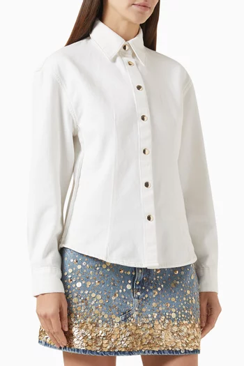 The Sculpted Shirt in Cotton-blend