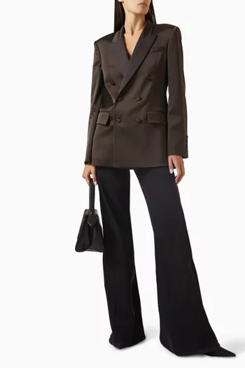 Double-breasted Blazer in Satin