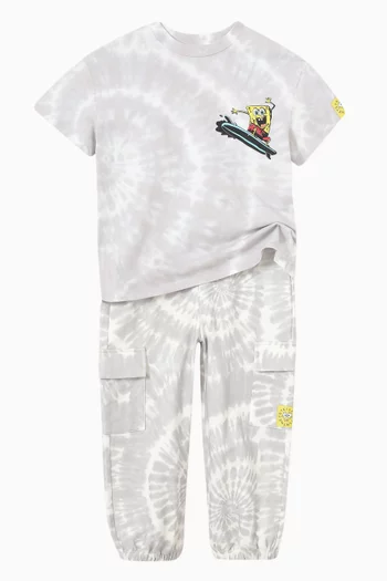 x SpongeBob Tie-dye T-shirt in Cotton