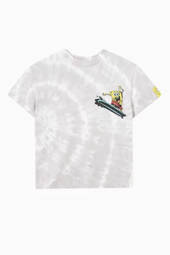 x SpongeBob Tie-dye T-shirt in Cotton