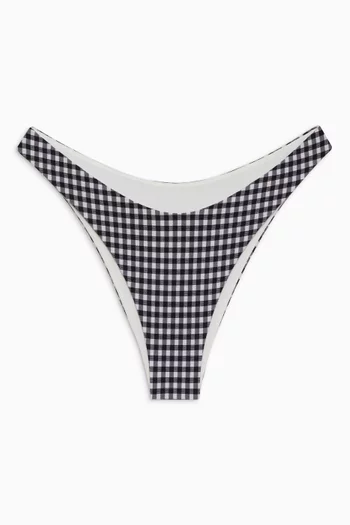 قطعة بيكيني سفلية دوف بنقشة مربعات الغينغهام سيرساكر