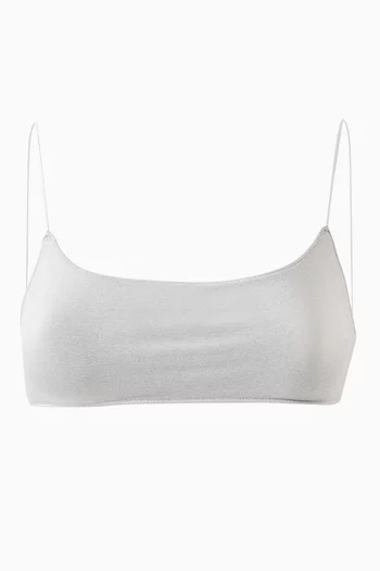 Lenox Bralette Bikini Top in Stretch Nylon Blend