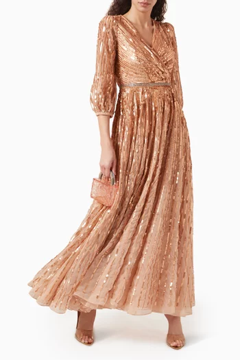 Sequin-embellished Gown