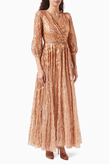 Sequin-embellished Gown