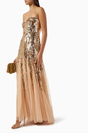 Sequin-embellished Gown