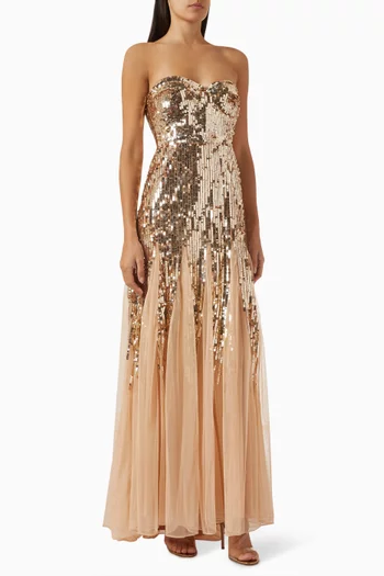 Sequin-embellished Gown