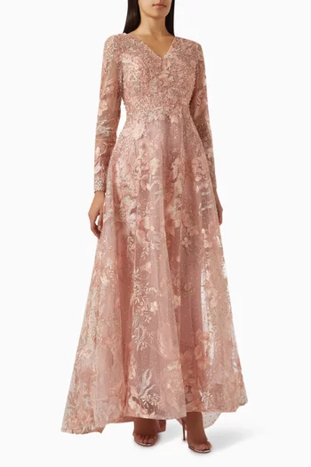 Embellished Gown in Tulle