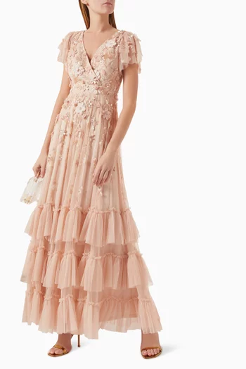 Tiered Ruffle Gown